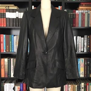 Linda Allard Ellen Tracy Leather Jacket